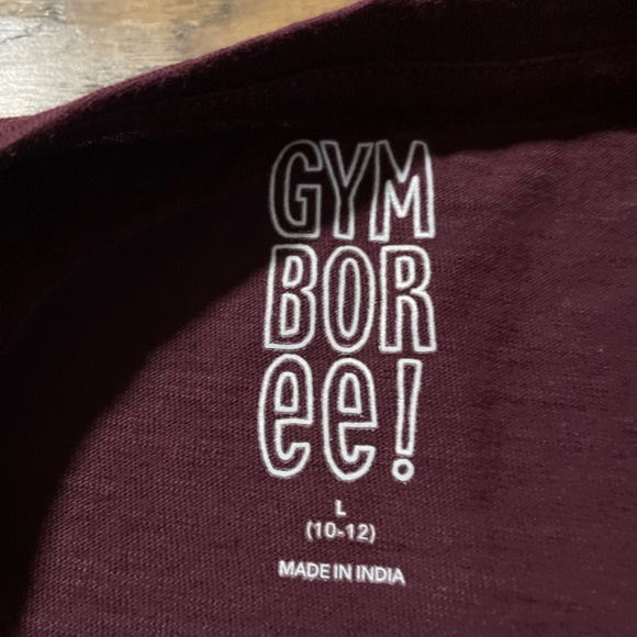 Gymboree long sleeve T shirt burgundy plum size large 10-12 - Picture 4 of 7